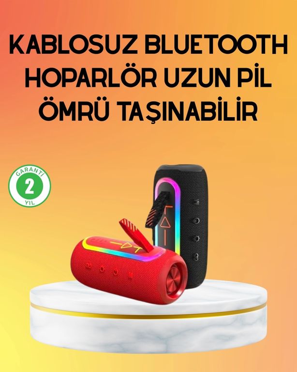 Balancelife 125024886 Mey İthalat Yüksek Ses Kaliteli Kablosuz Hoparlör Led Işıklı Çok Renkli