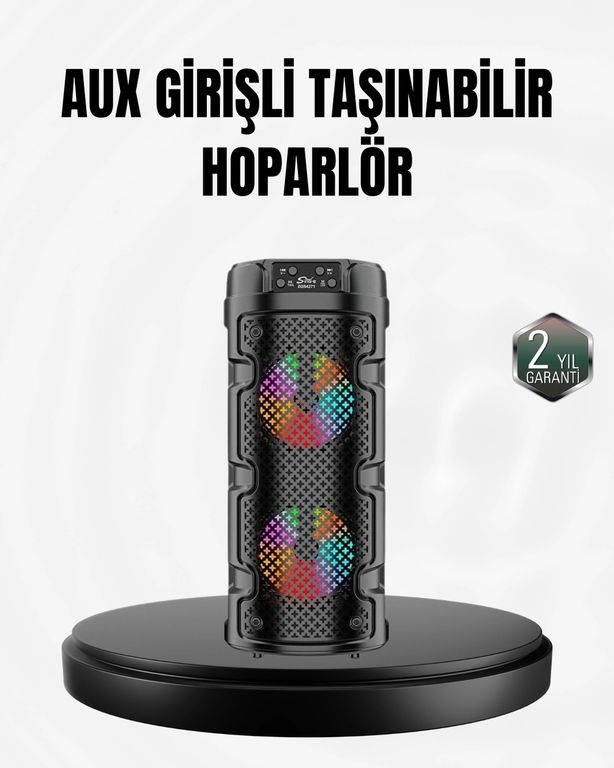Balancelife 125025825 Mey İthalat Kablosuz Stereo Hoparlör Usb + Sd Kart + Aux Destekli Bluetooth 5.0 Çok Renkli