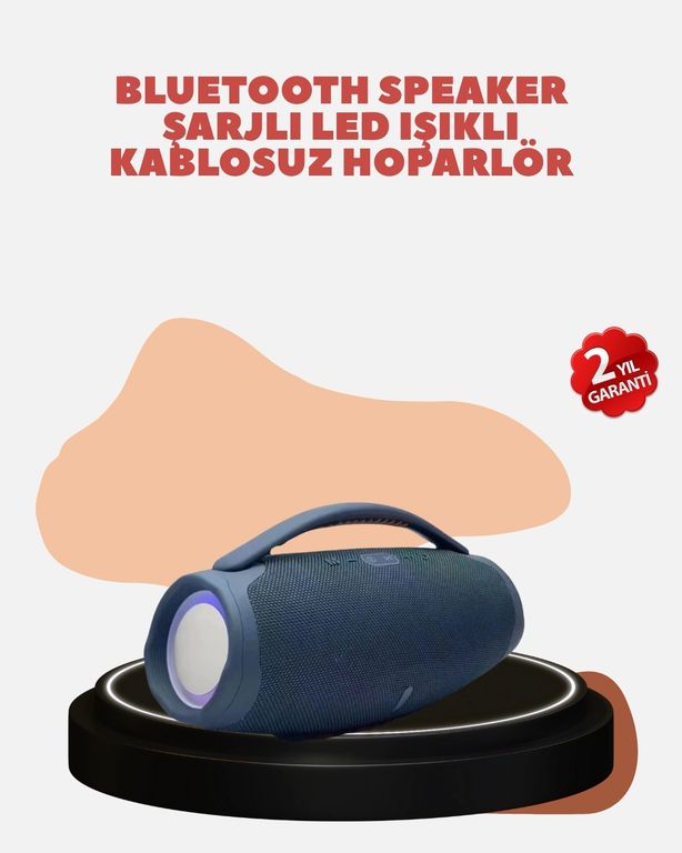 Balancelife 125028882 Mey İthalat Renkli Led Efektli Suya Dayanıklı Taşınabilir Kablosuz Hoparlör Çok Renkli