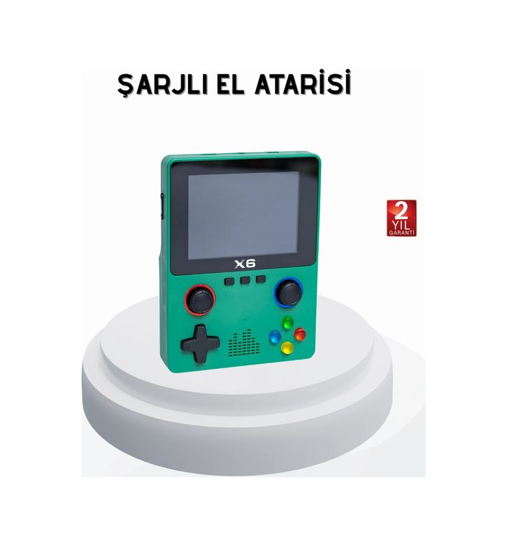 Balancelife 125043945 Mey İthalat 3.5 İnç Ips Ekranlı Taşınabilir Oyun Konsolu Ergonomik Çift Tetikli Çok Renkli