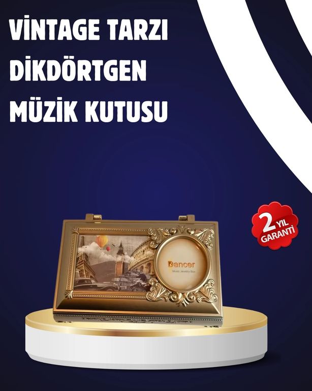 Balancelife 125120369 Mey İthalat Piyano Tasarım Müzik Kutusu Balerin Figürü Ve Takı Bölmeli Çok Renkli
