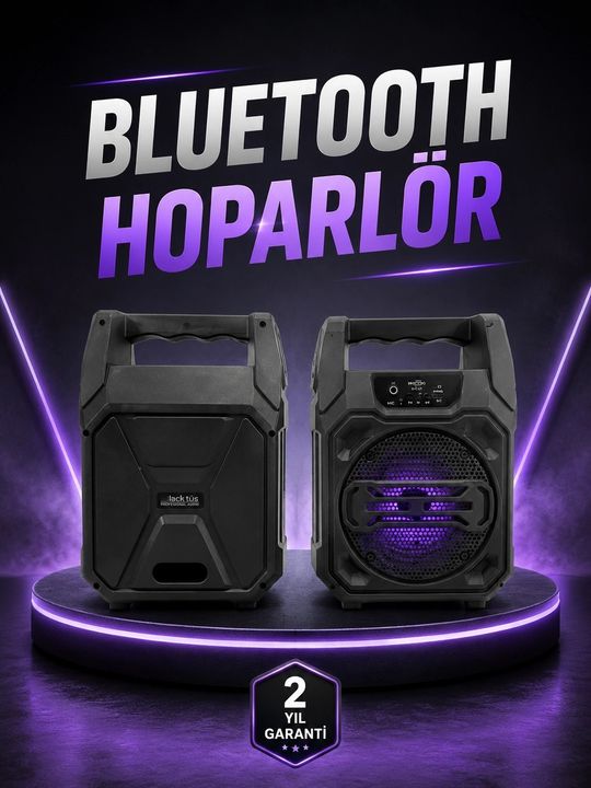 Balancelife 129432686 Mey İthalat 6.5 İnç Kablosuz Hoparlör Bluetooth Bağlantılı Yüksek Ses Çok Renkli