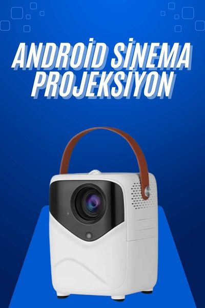 Balancelife 129981703 Hd Ayaklı Portatif Projeksiyon Cihazı Android İşlemcili Sinema Projektörü 07714250