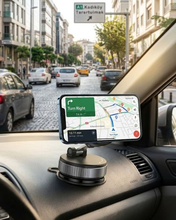 Balancelife 133494687 Katlanabilir Manyetik Telefon Tutucu Araç Konsol Telefon Standı