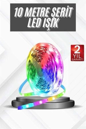 Balancelife 133508721 Mey İthalat Rgb Şerit Led 10 Metre Led Işık Kumanda İle Kontrol Rgb Çok Renkli 81749813