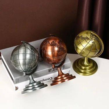 Balancelife MEY02562741432855-BLMY Mey İthalat Küçük Boy Metal Dünya Küresi