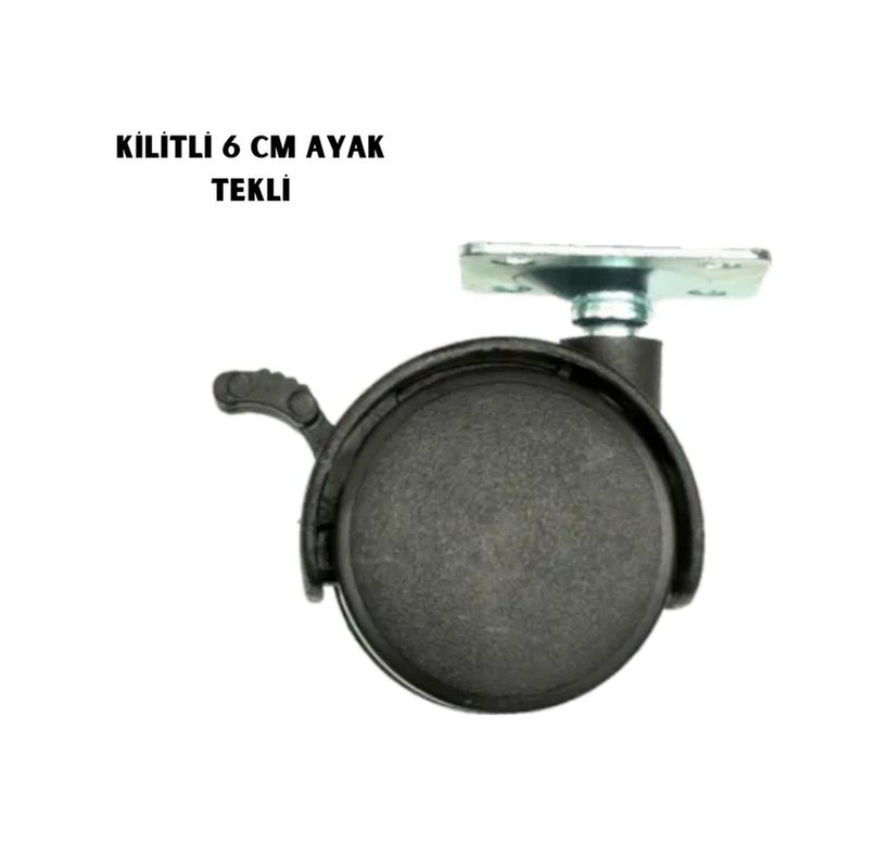 Balancelife MEYTDUCZZZKİLİTLİ6CMAYAKK-5-BLMY Mey İthalat Kilitli 6Cm Ayak Tekli Çok Renkli
