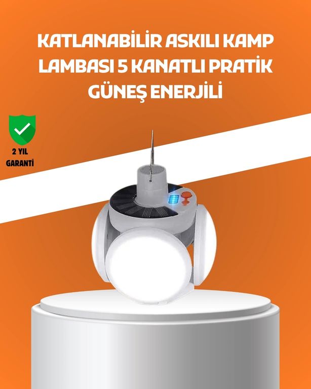 Balancelife MEYTDXUCZZZSOLARKANATLILAMBAAAAAA-4-BLMY Mey İthalat Çok Amaçlı Katlanabilir Güneş Enerjili Kamp Lambası Masa Üstü Ve Asılabilir Kullanım Çok Renkli