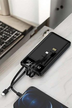 Balancelife TRİTHLTUUCZ20MAHPOWERBANK1-BLNCCC Powerbank 20.000 Mah Lcd Ekran Usb Lightning Type-C Uyumlu İos Ve Android Açık