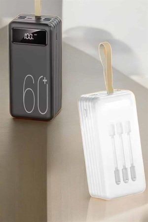 Balancelife TRİTHLTUUCZ60000POWERBANK1-BLNCCC Powerbank 60.000 Mah Hızlı Şarj 4 Çıkışlı Uzun Şarj Süreli Dijital Göstergeli Açık