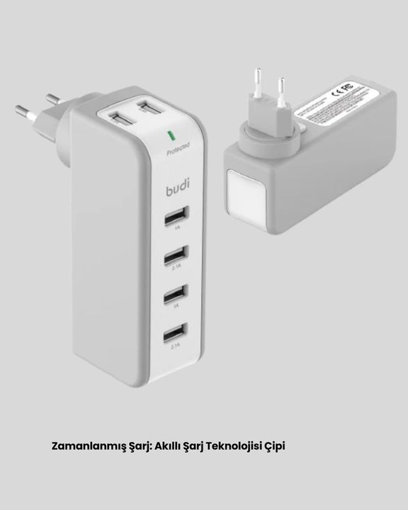 Balancelife TRİTHLTUUCZZM8J301TŞARJBAŞLIĞI-BLNCCC Zaman Kontrollü Şarj Cihazı 30W Hızlı Şarj Ve Çoklu Usb Çıkışı 0-2