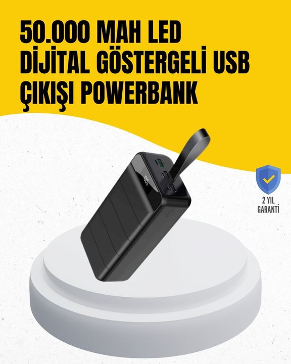 Balancelife TRİTHLTXUCZ50000MAHPOWERBANK-3-BLNCCC 50.000 Mah Kapasiteli Powerbank Hızlı Şarj Destekli, 4 Usb Portlu, Led Işıklı Taşınabilir Enerji Deposu Açık