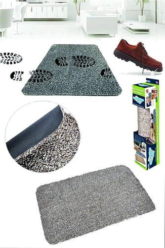 Balancelife TrLat0RT005K-361-BLNCC Clean Step Mat Yıkanabilir Mikrofiber Kir Toz Emici Iç-Dış Ortam Paspas Açık Gri