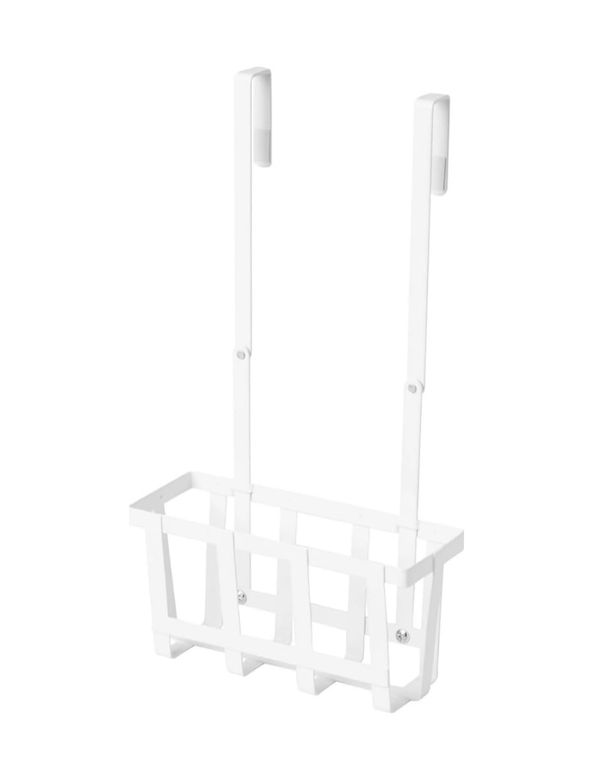 Baldacci 57855210125298380184975 Palycke Asılabilir Dolap Düzenleyici, Beyaz, 20X7,5X36 Cm Açık Gri