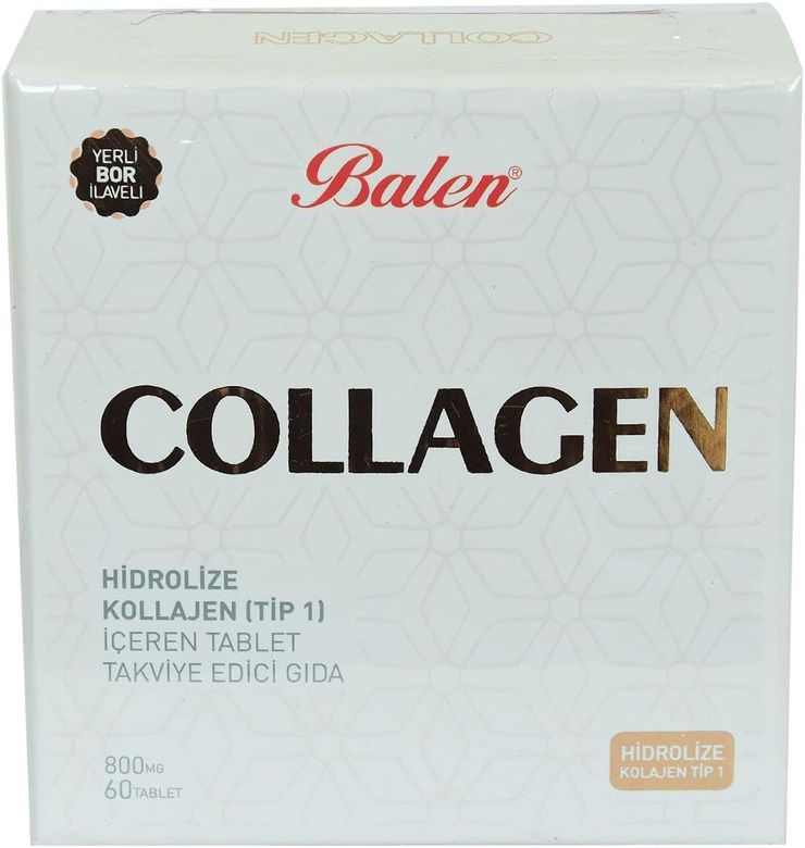 Balen H3hPYFe64C Ollagen Hidrolize Kollajen (Tip 1) İçeren Tablet 800 Mg*60 1 Paket(1 X 1000 G)