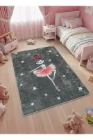 Balerin Kız Lateks Taban Çocuk Halısı