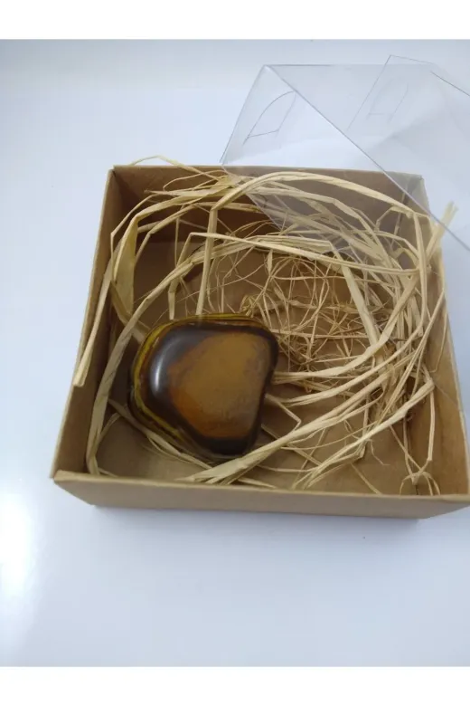 BalıkHediyelik BBL-KLNGZ-1004-01 Kaplangözü Taşı Biblo/ Ham Doğaltaş Biblo (45-50 Gr)