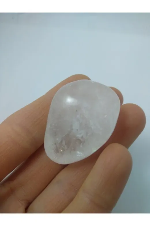 BalıkHediyelik BBL-KVRS-1001-01 Kuvars Taşı Biblo Ham Doğaltaş Biblo 35-40 Gr