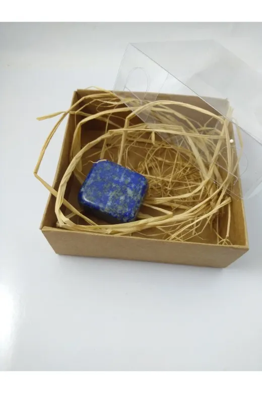 BalıkHediyelik BBL-LPS-1003-01 Lapis Taşı Biblo/ Ham Doğaltaş Biblo (30-35 Gr)