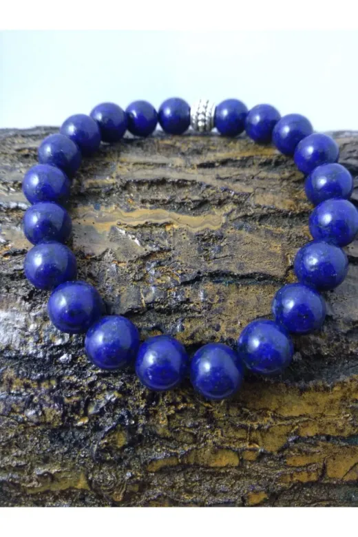 BalıkHediyelik BLK20-DBLKLK-1001 Lapis Lazuli Taşı/ Doğaltaş Unisex Bileklik Blk20-1001-01