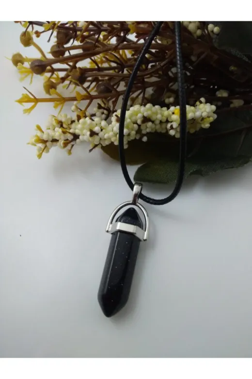 BalıkHediyelik CIVI-YLDZ-1001-01 Yıldız Taşı Kolye/ Çivi Şeklinde Doğaltaş Kolye