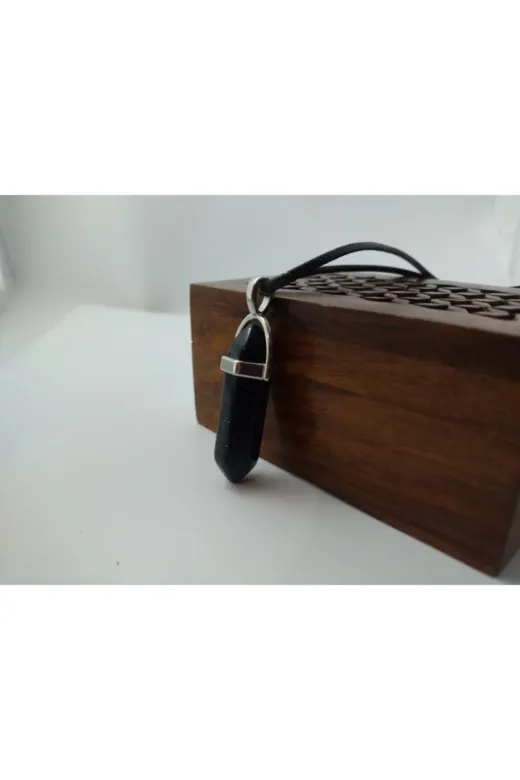 BalıkHediyelik CIVI-YLDZ-1001-01 Yıldız Taşı Kolye/ Çivi Şeklinde Doğaltaş Kolye