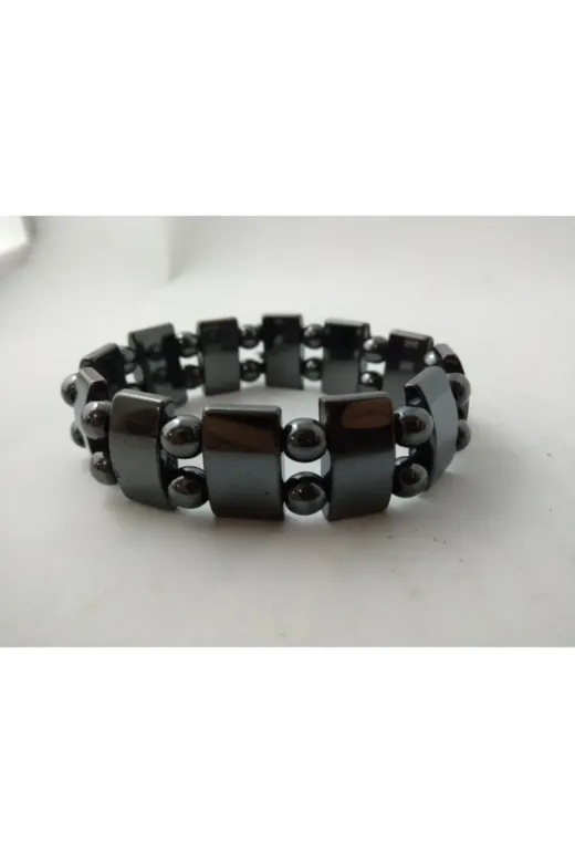 BalıkHediyelik HMTT-1016-01 Hematit Taşı Bileklik / Doğaltaş Unisex Bileklik