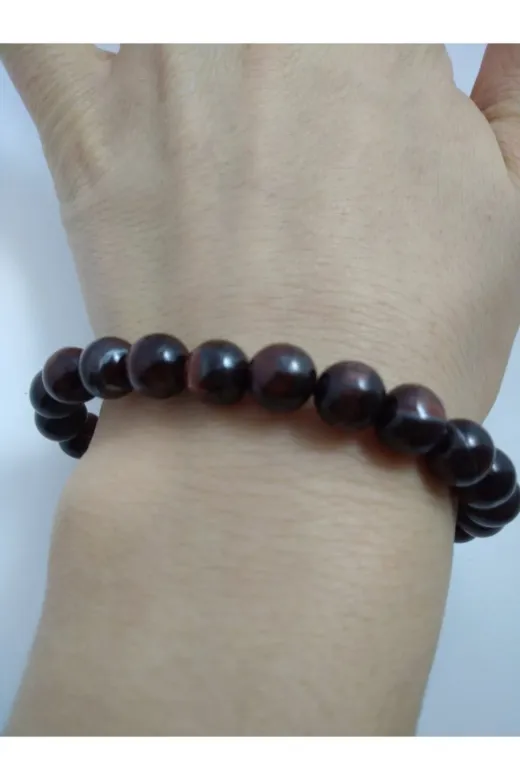 BalıkHediyelik KZLKPLNGZ-1035-01 Kızıl Kaplangözü Taşı Bileklik/ Doğaltaş Unisex Bileklik