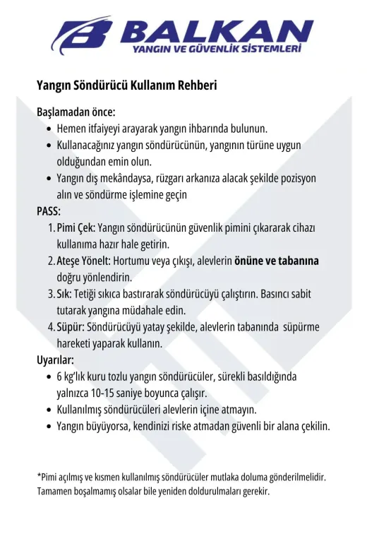 BALKAN YANGIN VE GÜVENLİK SİSTEMLERİ CO17 2 Kg Co2 Yangin Söndürme Cihazi Tse Belgeli (2026-2030)Yeni Ürün 3 Adet