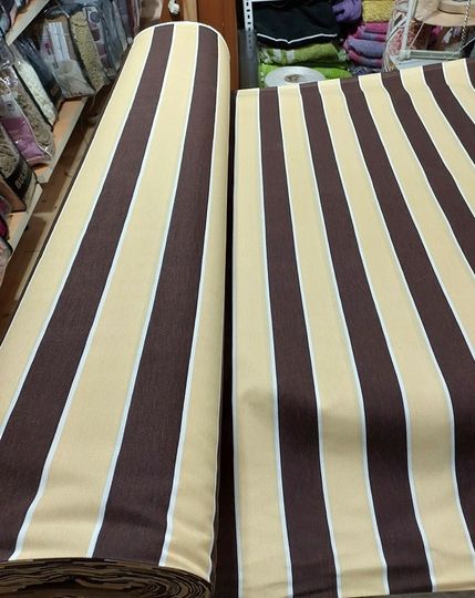 Balkon Perdesi -TOP HALİNDE 40M- Kalın Branda Kumaşı (En 270cm)-Kahve Krem