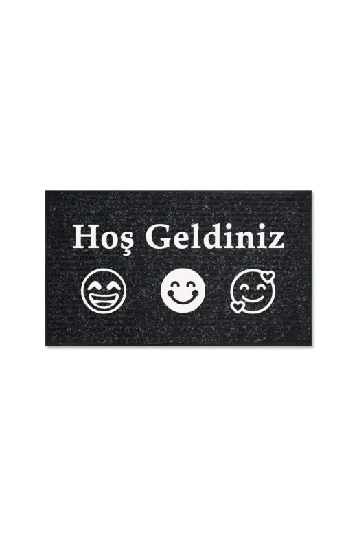 Balkon Ve Iç Dış Kapı Yıkanabilir Nem Alıcı Toz Alıcı Halı Kapı Önü Paspası Türkçe Hoş Geldiniz