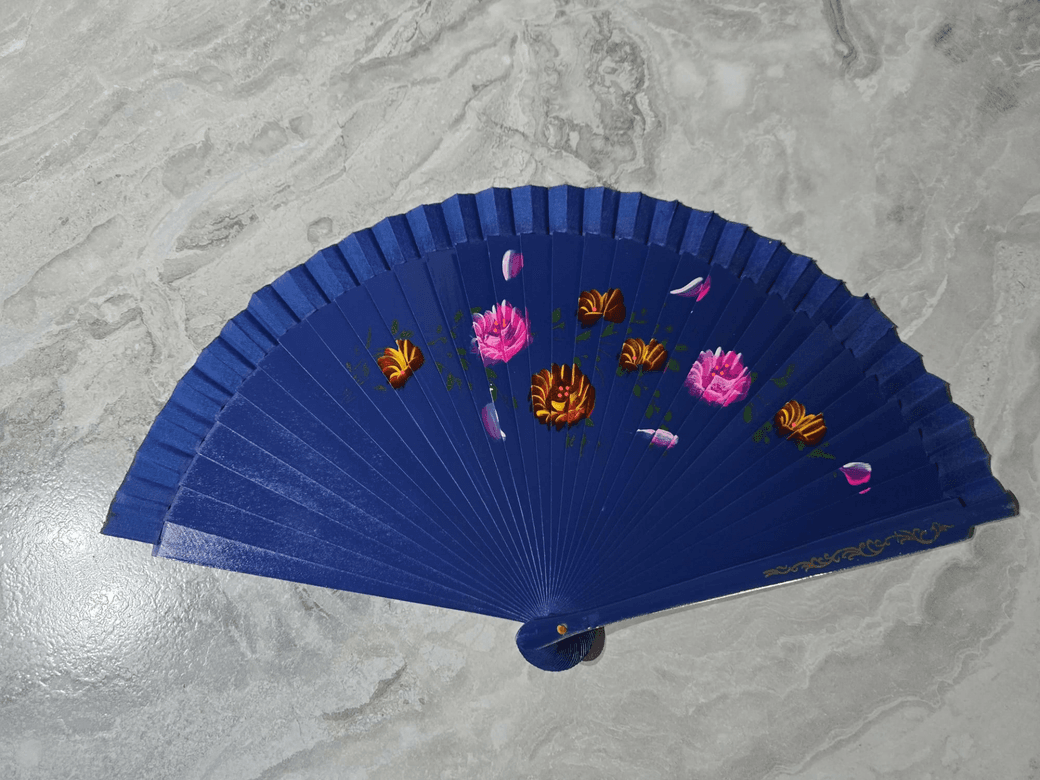 Bambu Çift Taraflı Yelpaze Karışık Renkler 12'li Paket