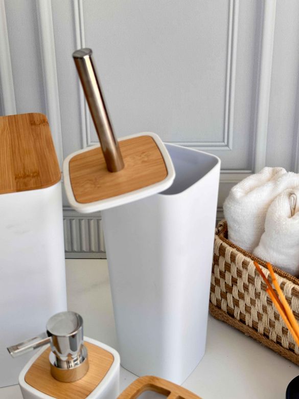 ban09446150 Braga Banyo Seti White Silver 5 Parça