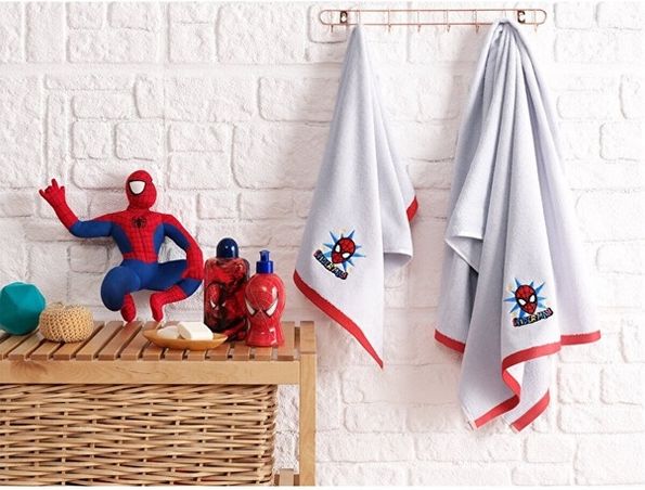 Banyo Seti Disney Mickey Spıderman Grey Gri