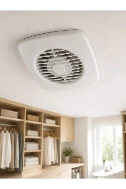 Banyo WC Mutfak Aspiratörü 16 W 120 mm Havalandırma ve Hava Tahliye Fanı