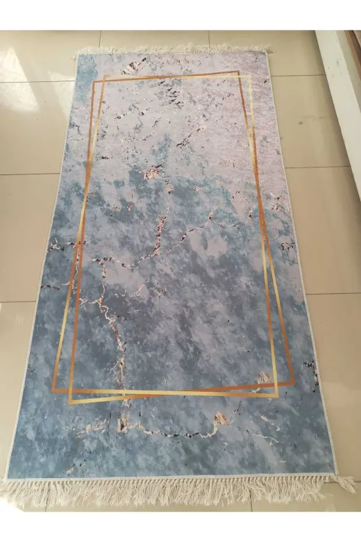 Banyolın bnylnhzry2 Çok Renkli Makinada Yıkanabilir Dijital Baskı Kaymaz Dört Mevsimlik Salon, Balkon, Genç Odası Yolluk