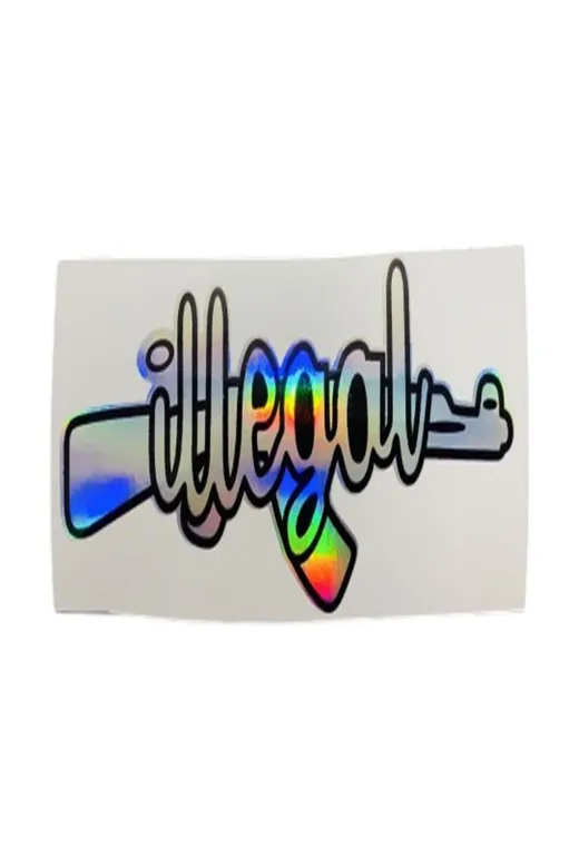 bardakcı bike BRDHL03 İllagal Hologram Sticker 13 X 5.5 Cm