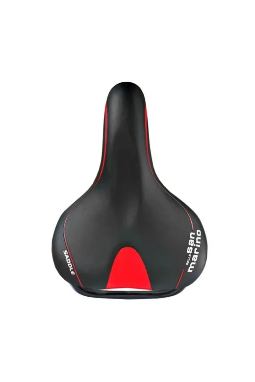 bardakcı bike SLE353 City Bike Bisiklet Selesi Kırmızı - Siyah 20X26 Cm San Marino