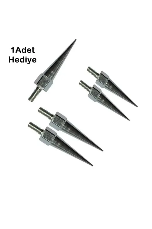 bardakcı bike SVR6GR5SET Cg - Cup - Drift Uyumlu Modifiye Sivri Vida 4Lü Gri (4Adet Alana 1 Adet Hediye)
