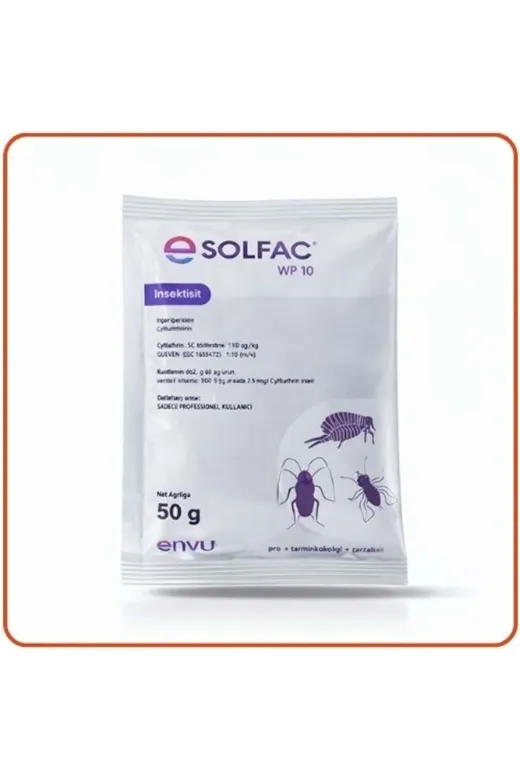 Bayer 231344 -Envu Solfac Wp 10 Toz Haşere Öldürücü | 50 Gram