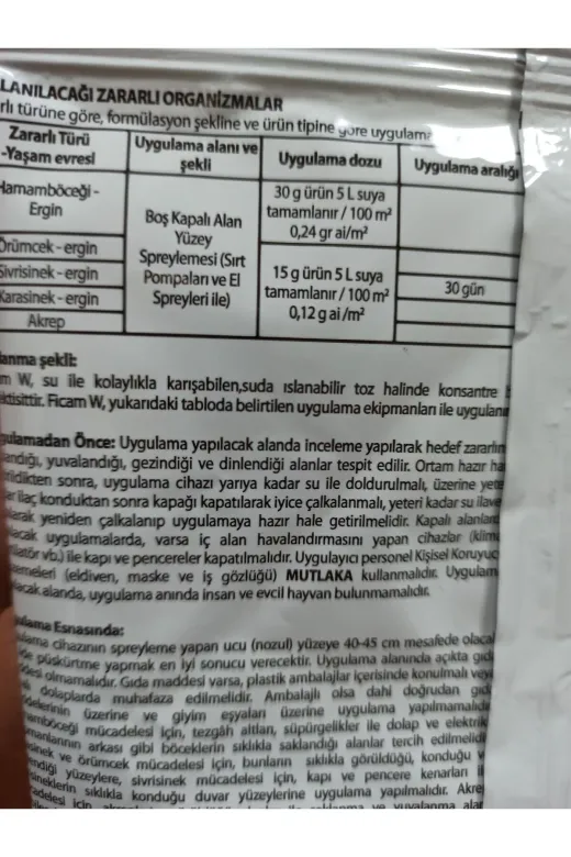Bayer Bayer Ficam Ficam Akrep - Çiyan - Örümcek - Hamam Böceği