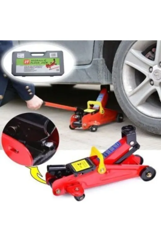 Baytec TYC00225179579 Bay-Tec Mk0470 Arabalı Tekerlekli Kriko 2 Ton Min125Mm-Max300Mm