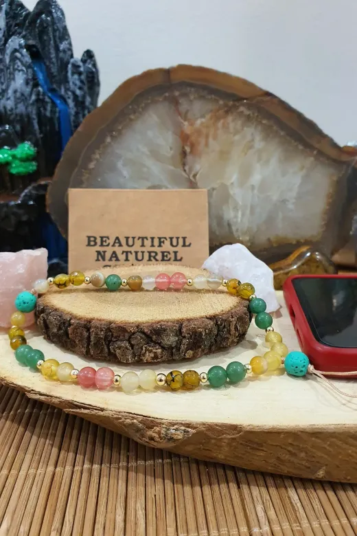 beautifulnaturelstones 520charm Telefon Ipi Doğal Taş Tasarım ( Akik-Aventurin-Lav-Gül Kuvars ) ( Manyetik Alan Temizliği )