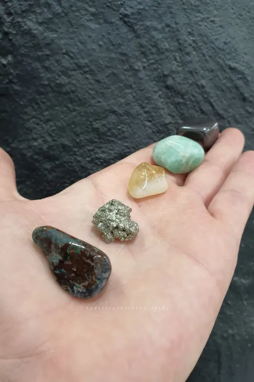 beautifulnaturelstones 777dekor520 Sitrin, Pirit , Malahit , Akuamarin , Hematit Doğal Taş ( Huzur , Para , Şans, Bereket )
