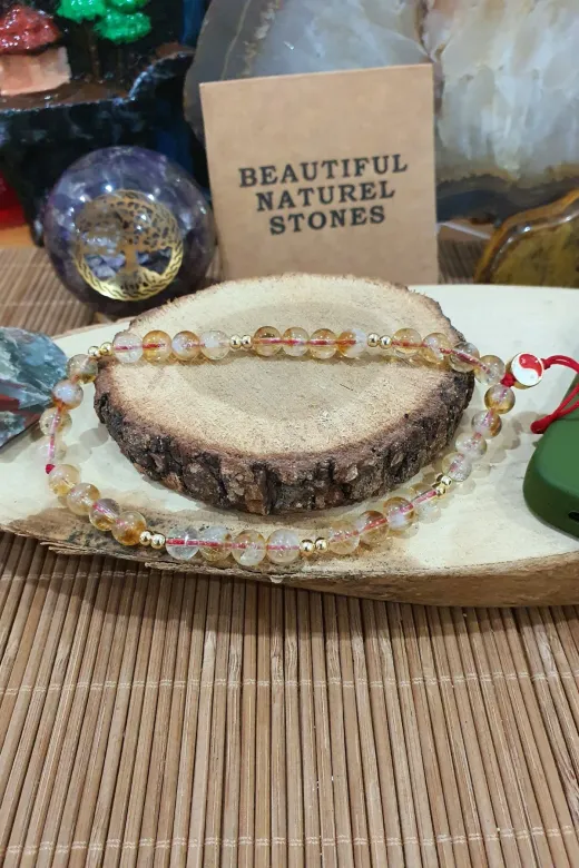 beautifulnaturelstones paramıknatısı520 Sitrin Doğal Taş Telefon Ipi Charm ( Para , Bolluk , Bereket )