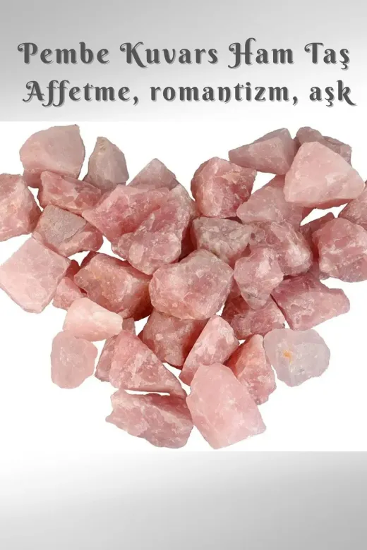 beautifulnaturelstones pembehamm Pembe Kuvars Doğal Taş Ham,kütle ( Affetme, Romantizm, Aşk ) ( Masa Aksesuar , Ev , Iş Yeri )