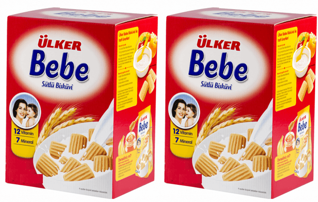 Bebe Bisküvisi 800Gr 12 Vitaminli Kutu 2 Li Set