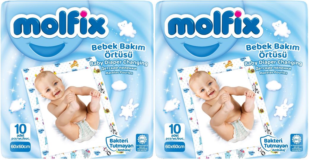 Bebek Bakım Alt Açma Örtüsü 2 Li Set 20 Adet