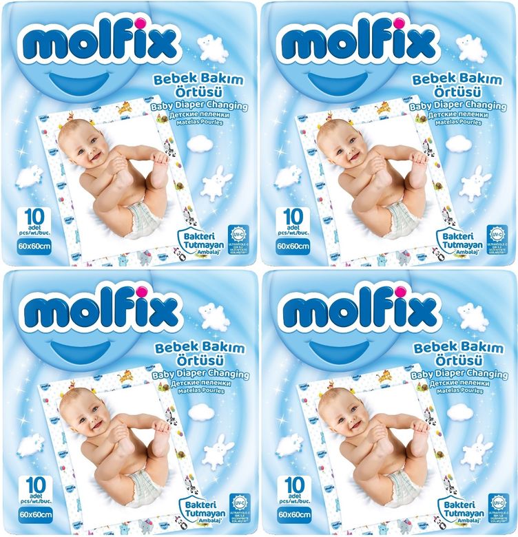 Bebek Bakım Alt Açma Örtüsü 40 Adet (4Pk*10)