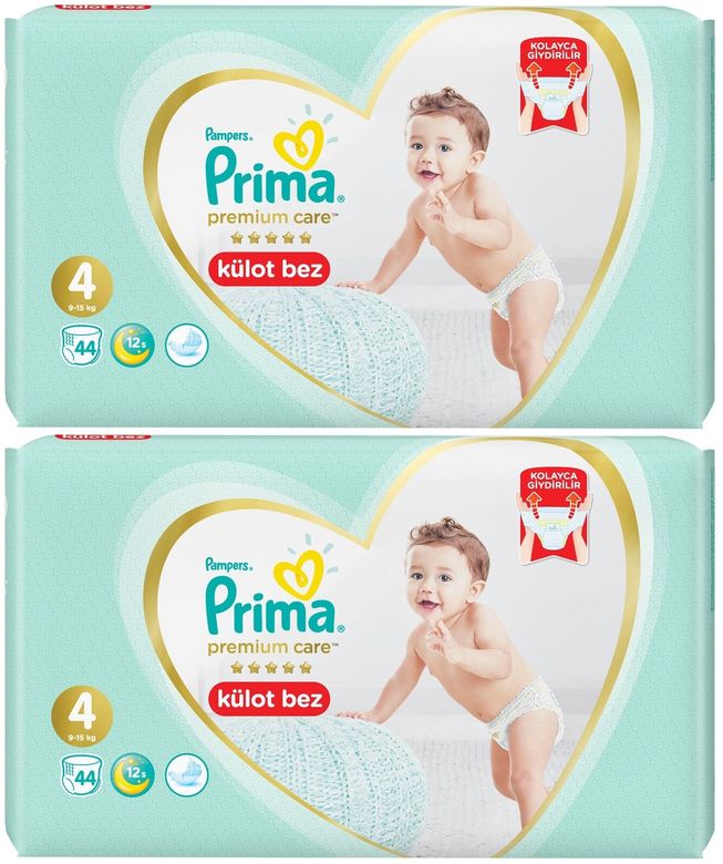 Bebek Bezi Külot Beden:4 (9-15Kg) 88 Adet Süper Ekonomik Pk